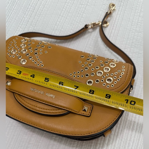 Michael Kors Brown Studded shoulder & Crosbody bag Wear it once. - Picture 8 of 15